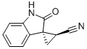 (1S,2S)-2'-OXOSPIRO[CYCLOPROPANE-1,3'-INDOLINE]-2-CARBONITRILE 结构式