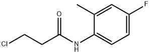 3-氯-N-(4-氟-2-甲基苯基)丙酰胺 结构式
