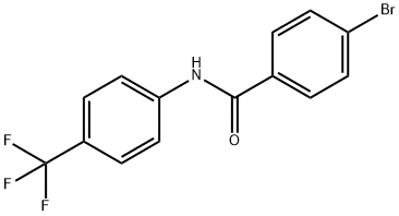 4-溴-N-[4-(三氟甲基)苯]苯甲酰胺 结构式