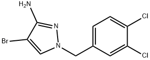 4-溴-1-(3,4-二氯苄基)-1H-吡唑-3-胺 结构式