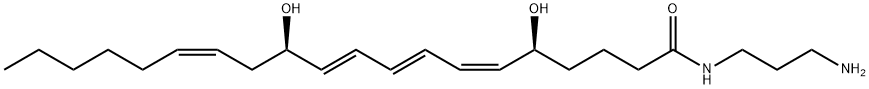 LEUKOTRIENE B4-3-AMINOPROPYLAMIDE 结构式