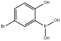 5-溴-2-羟基苯基硼酸 结构式