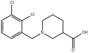 1-(2,3-dichlorobenzyl)piperidine-3-carboxylic acid 结构式