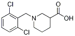 1-[(3,5-二氯苯基)甲基]-3-哌啶甲酸 结构式