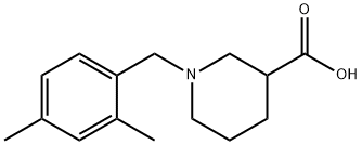 1-(2,4-dimethylbenzyl)piperidine-3-carboxylic acid 结构式