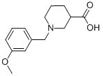 1-(3-methoxybenzyl)piperidine-3-carboxylic acid 结构式