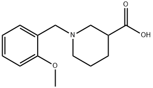 1-(2-methoxybenzyl)piperidine-3-carboxylic acid 结构式