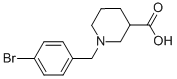 1-(4-BROMO-BENZYL)-PIPERIDINE-3-CARBOXYLIC ACID HYDROCHLORIDE 结构式