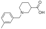 1-(3-METHYLBENZYL)PIPERIDINE-3-CARBOXYLIC ACID 结构式