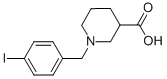 1-(4-IODO-BENZYL)-PIPERIDINE-3-CARBOXYLIC ACID 结构式