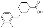 1-(2,3-dimethylbenzyl)piperidine-3-carboxylic acid 结构式