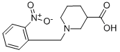 1-(2-NITRO-BENZYL)-PIPERIDINE-3-CARBOXYLIC ACID 结构式