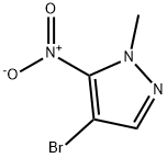 4-溴-1-甲基-5-硝基吡唑 结构式