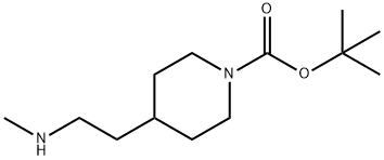 tert-butyl 4-(2-(methylamino)ethyl)piperidine-1-carboxylate 结构式