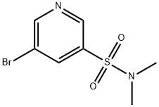 N,N-DIMETHYL 5-BROMOPYRIDINE-3-SULFONAMIDE 结构式