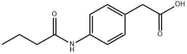 4-(丁酰氨基)苯基]乙酸 结构式