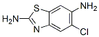 Benzothiazole, 2,6-diamino-5-chloro- (7CI) 结构式