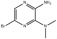 2-氨基-5-溴-3-二甲氨基吡嗪 结构式