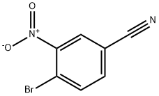 4-溴-3-硝基苯甲腈 结构式