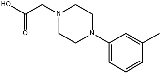 [4-(3-甲基苯)哌嗪-1-基]乙酸 2HCL 结构式