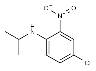 N1-异丙基-4-氯-2-硝基苯胺 结构式