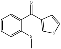 3-(2-THIOMETHYLBENZOYL)THIOPHENE 结构式