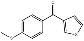 (4-(甲硫基)苯基)(噻吩-3-基)甲酮 结构式