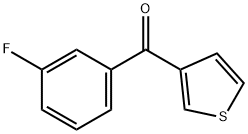 3-(3-FLUOROBENZOYL)THIOPHENE 结构式