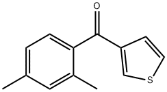 3-(2,4-DIMETHYLBENZOYL)THIOPHENE 结构式