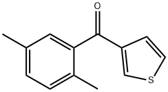 3-(2,5-DIMETHYLBENZOYL)THIOPHENE 结构式