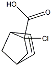 2-氯桥环[2.2.1]5-庚烯-2-羧酸 结构式