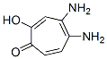 2,4,6-Cycloheptatrien-1-one,  4,5-diamino-2-hydroxy- 结构式
