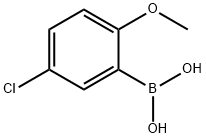 5-氯-2-甲氧基苯硼酸 结构式