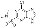 6-CHLORO-9H-PURINE-2-SULFONIC ACID DIMETHYLAMIDE 结构式