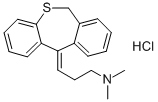 11-(3-二甲基氨基丙亚基)-6,11-二氢二苯并[B,E]硫杂卓盐酸盐 结构式