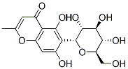 5,7-dihydroxy-2-methyl-6-[(2R,3R,4R,5S,6R)-3,4,5-trihydroxy-6-(hydroxymethyl)oxan-2-yl]chromen-4-one 结构式