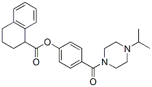 [4-(4-propan-2-ylpiperazine-1-carbonyl)phenyl] tetralin-1-carboxylate 结构式