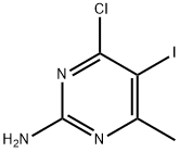 4-氯-5-碘-6-甲基嘧啶 结构式
