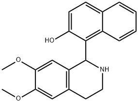 1-(2-HYDROXYNAPHTH-1-YL)-6,7-DIMETHOXY-1,2,3,4-TETRAHYDROISOQUINOLINE 结构式