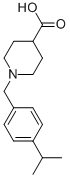 1-[[4-(1-METHYLETHYL)PHENYL]METHYL]-PIPERIDINE-4-CARBOXYLIC ACID 结构式