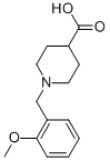 1-(2-methoxybenzyl)piperidine-4-carboxylic acid 结构式