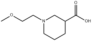1-(2-甲氧基乙基)哌啶-3-羧酸盐酸盐 结构式