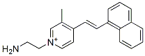 N-(2-aminoethyl)-4-(beta-1-naphthylvinyl)-3-methylpyridinium 结构式