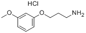 3-(3-甲氧基苯氧基)-1-丙胺盐酸盐 结构式