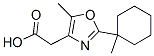 4-Oxazoleacetic acid, 5-methyl-2-(1-methylcyclohexyl)- 结构式