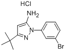 2-(3-BROMO-PHENYL)-5-TERT-BUTYL-2H-PYRAZOL-3-YLAMINE HYDROCHLORIDE 结构式