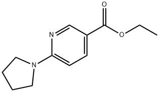 6-(1-吡咯烷基)烟酸乙酯 结构式
