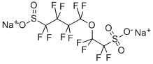 1,1,2,2-TETRAFLUORO-2-(1,1,2,2,3,3,4,4-OCTAFLUORO-4-SULFINOBUTOXY)-ETHANESULFONIC ACID DISODIUM SALT 结构式