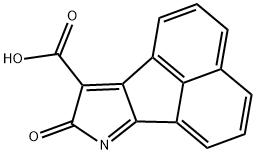 8H-Acenaphtho[1,2-b]pyrrole-9-carboxylic  acid,  8-oxo- 结构式