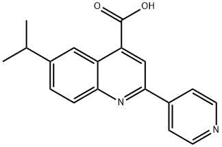 6-(丙-2-基)-2-(吡啶-4-基)喹啉-4-羧酸 结构式